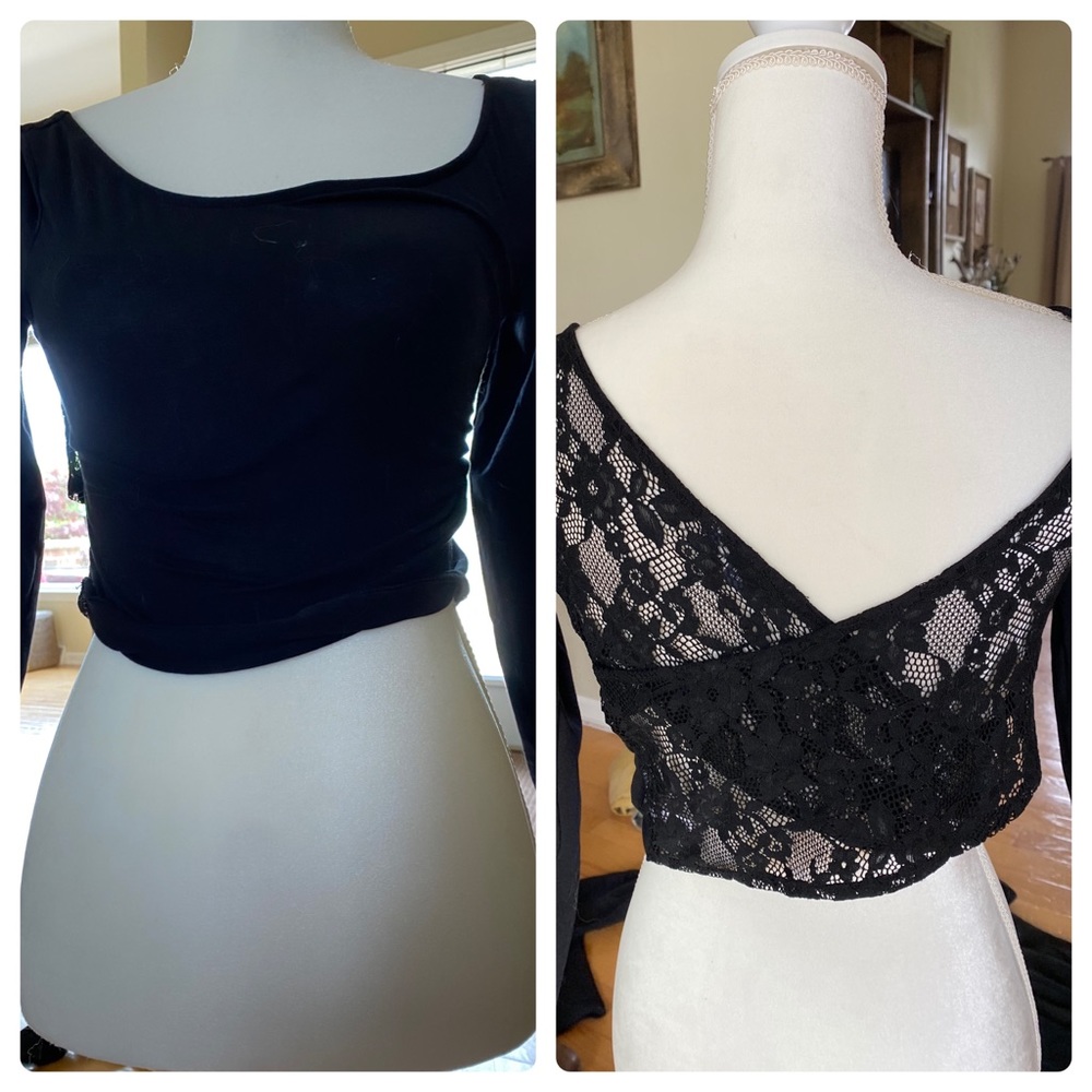 Open back shirt